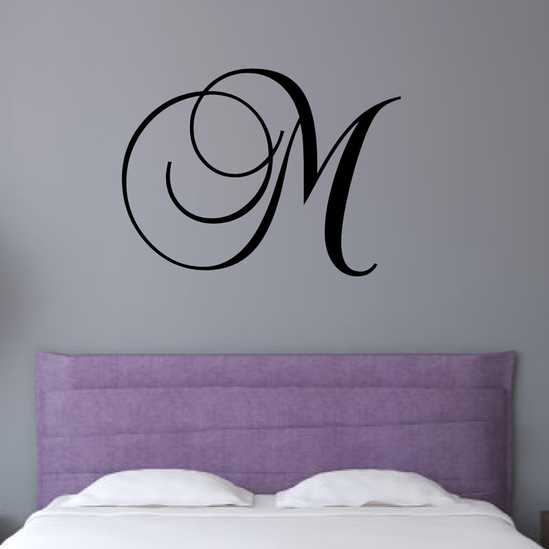 Enchantingly Elegant Letter "M" Wall Decal & Reviews Wayfair